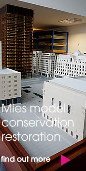 Mies van der Rohe Mansion House Square Architectural RIBA Model Conservation and Restoration Works 